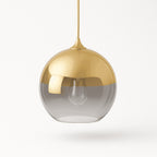 Modern Glass Pendant Light With Warm LED Glow — James New York