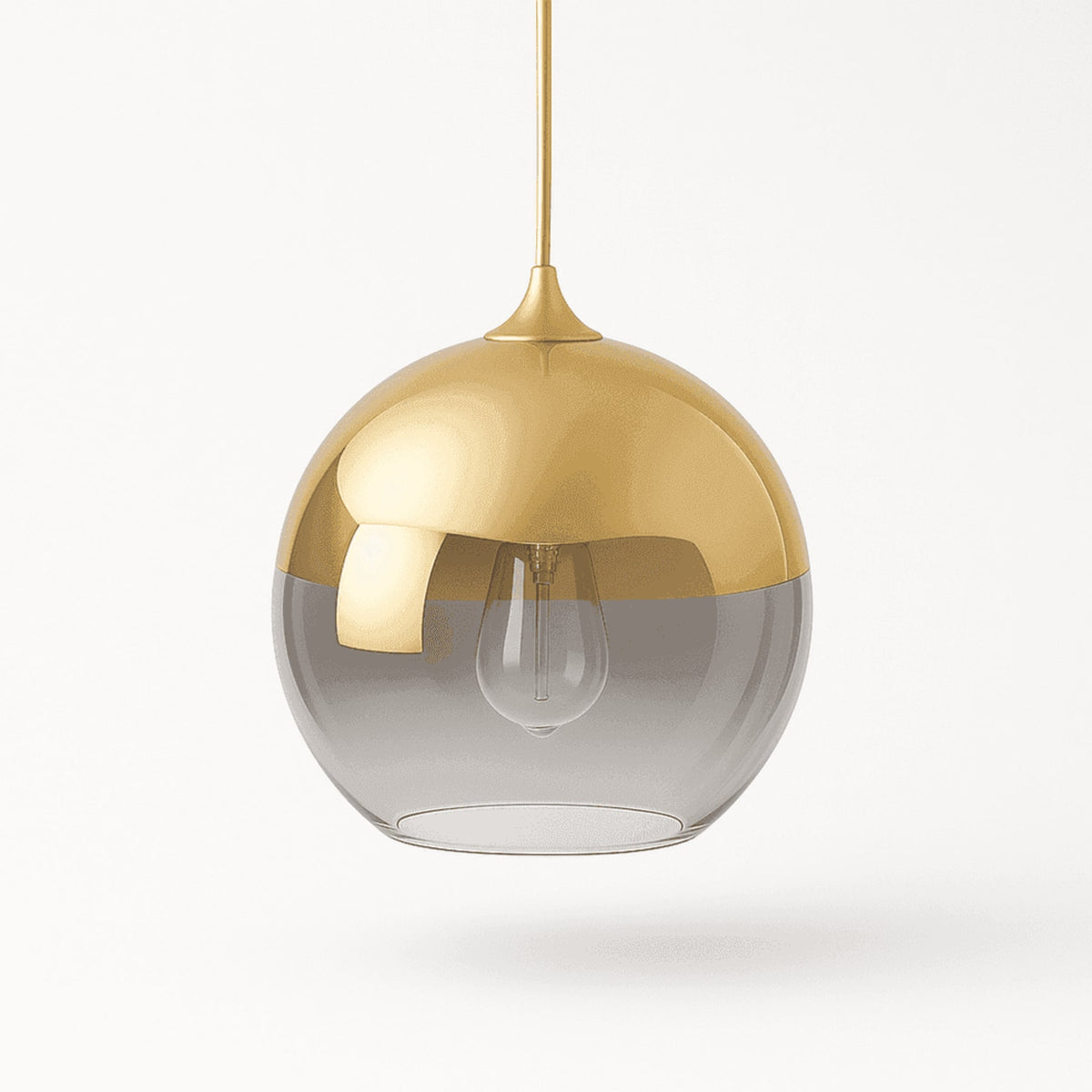 Modern Glass Pendant Light With Warm LED Glow — James New York
