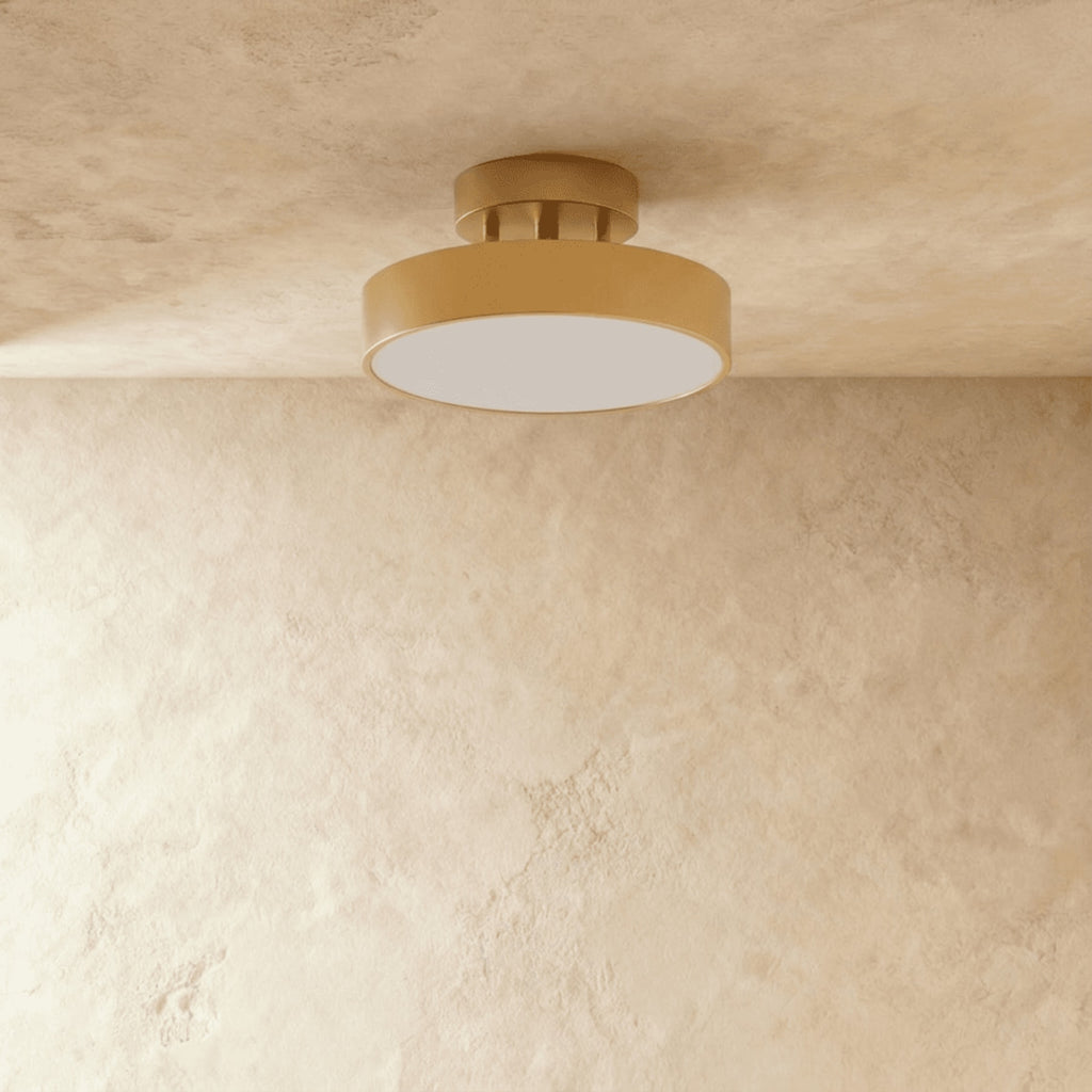 Modern Iron Semi-Flush Ceiling Light for Living Room — James New York