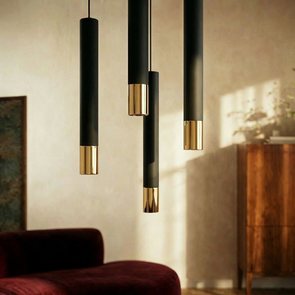 Minimalist Metal Pendant Light With Warm LED Glow — James New York