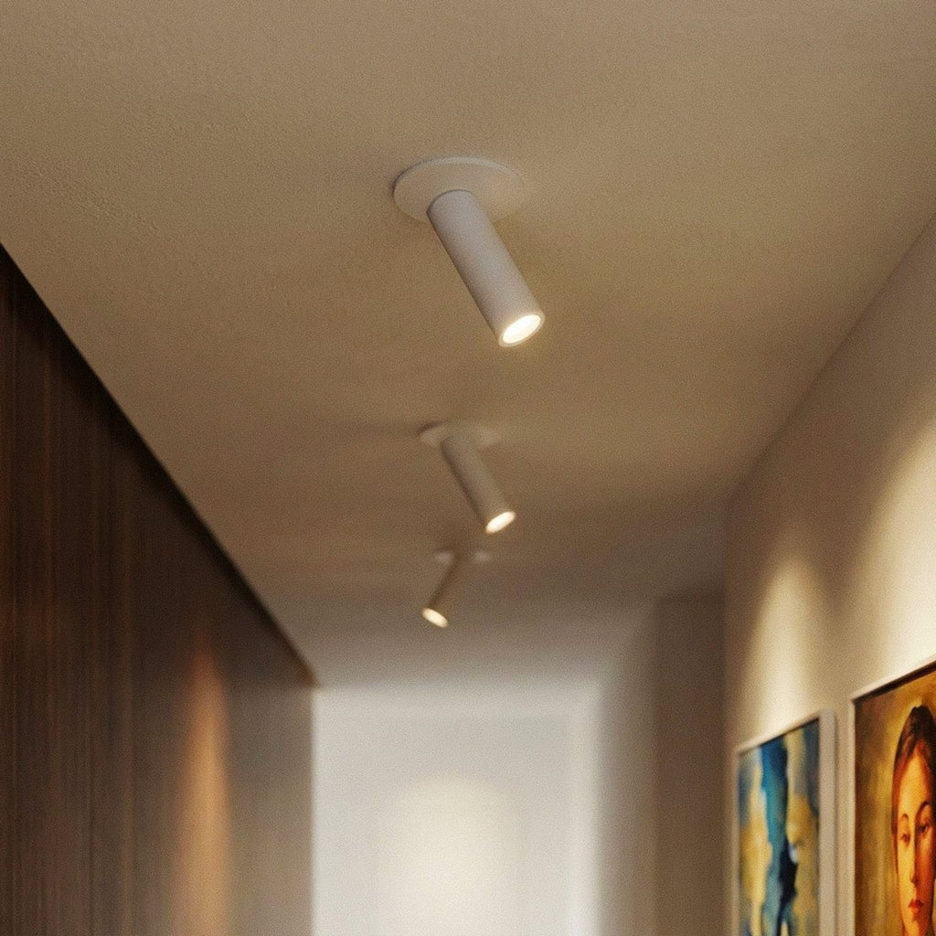 Modern Aluminum Cylinder Track Head Ceiling Light — James New York