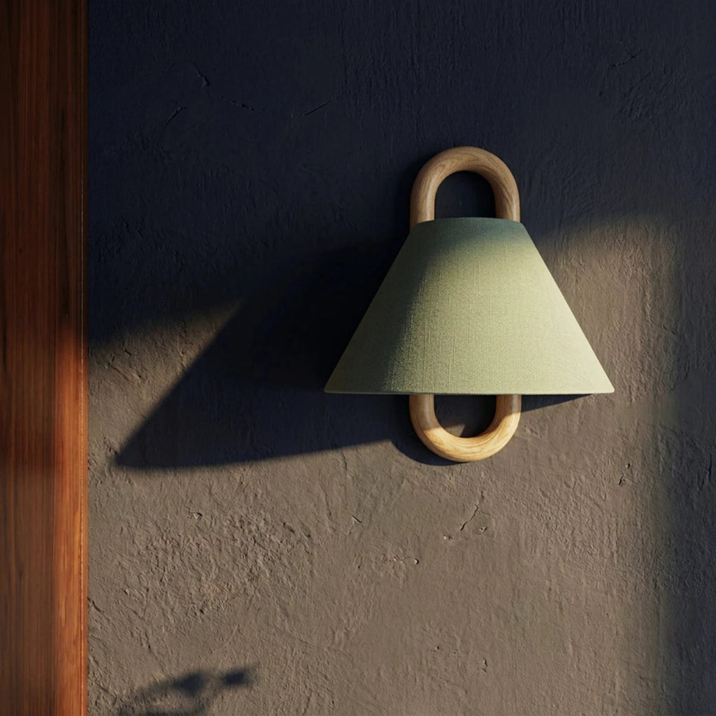 Modern Beech Wood Wall Light With Warm LED Glow — James New York