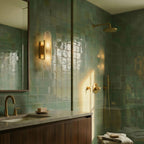 Modern Brass Wall Light With Warm LED Glow — James New York